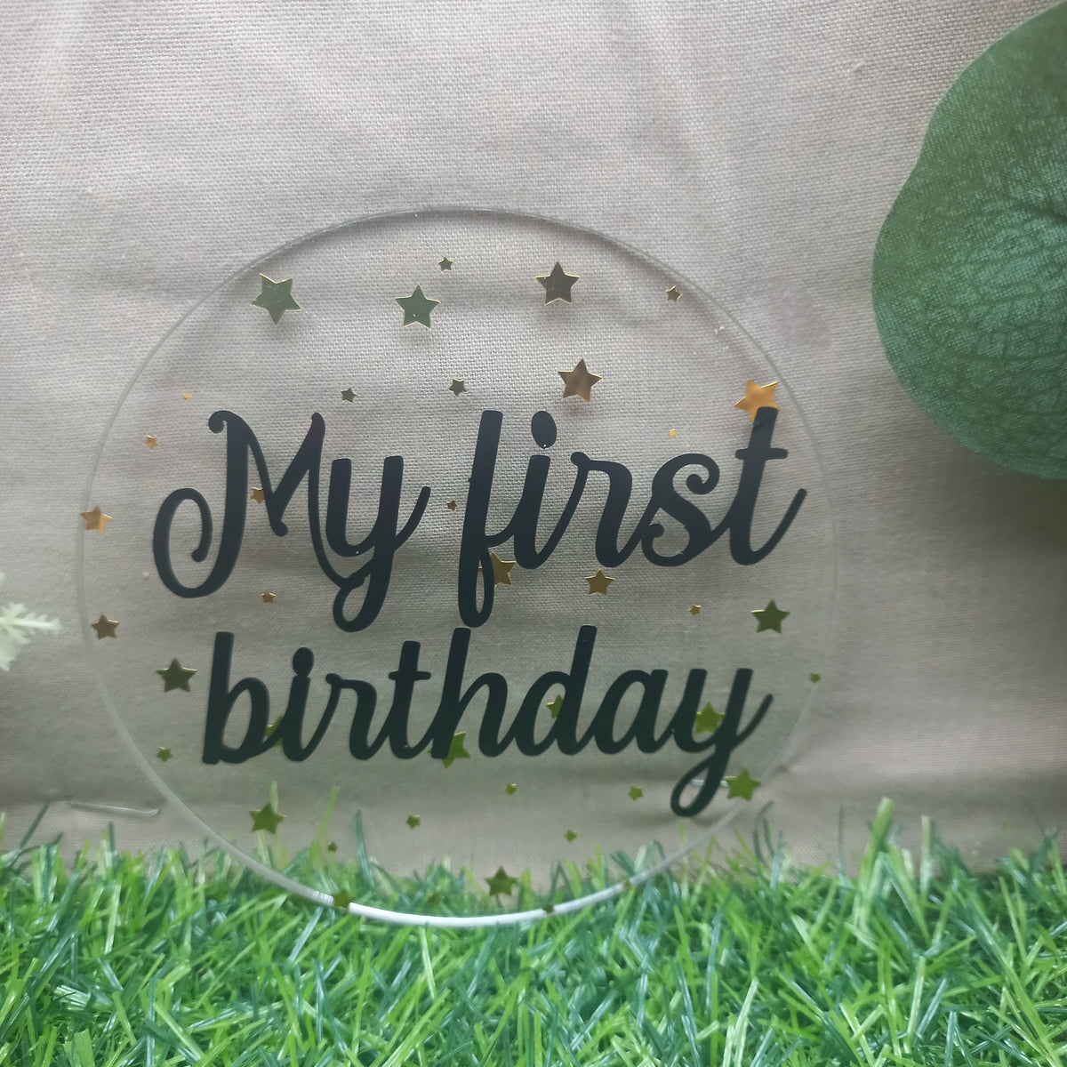 Handmade Acrylic Baby Milestone Discs – Moon & Stars