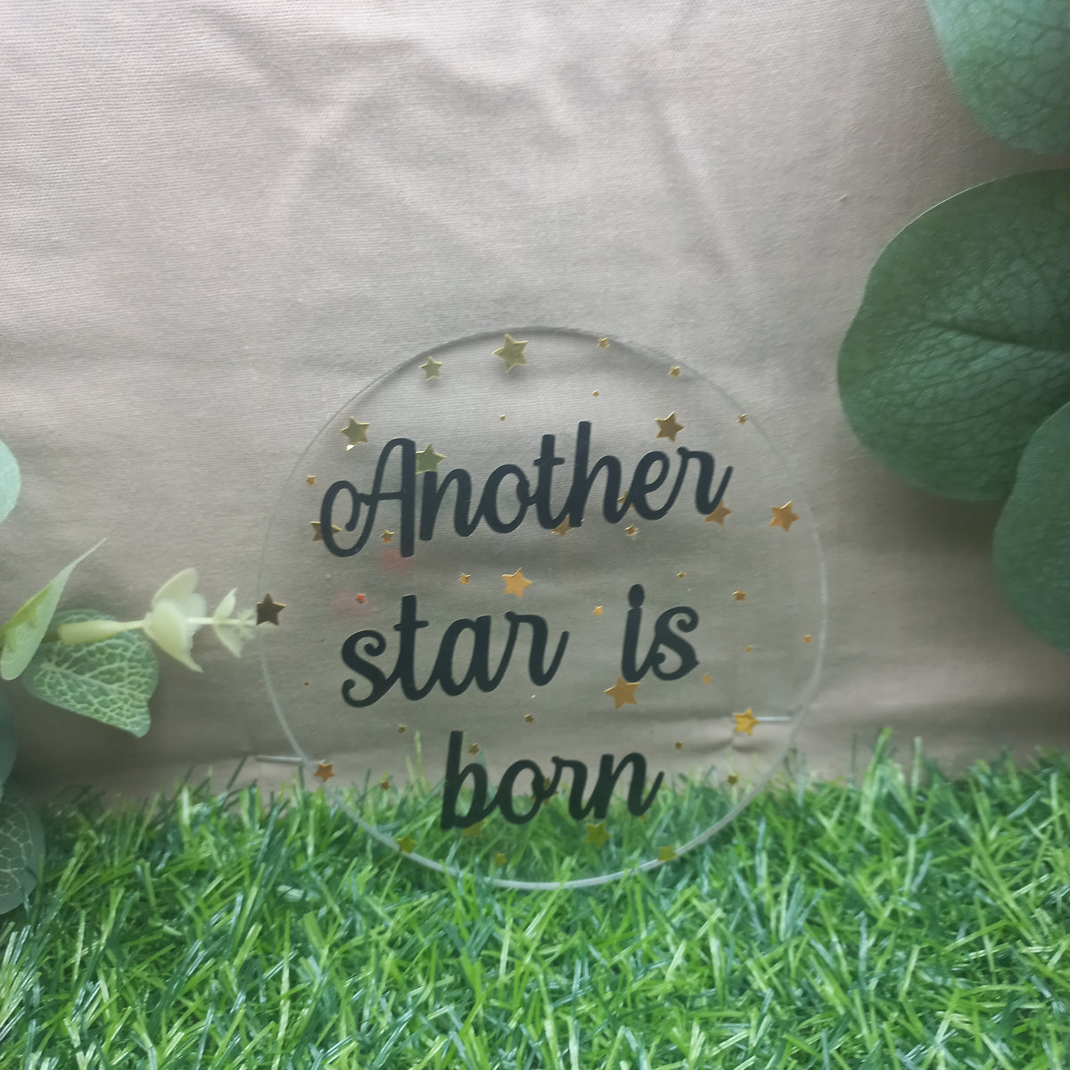 Handmade Acrylic Baby Milestone Discs – Moon & Stars